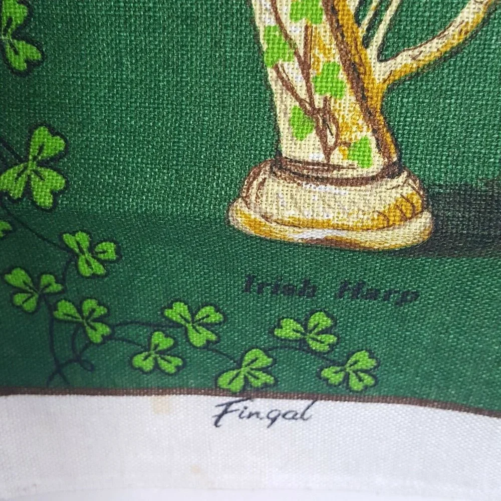 Belleck Collectors Society Fingal Linen Made in Ireland Tea Dish Towel 19 x 30